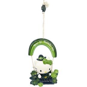 Hello Kitty Good Luck Garden Swinger, 2.45"L x 2.45"W x 9.5"H created by Blue Sky Clayworks in Saudi Arabia