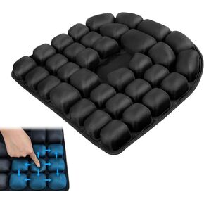 وسادة مقعد قابلة للنفخ لتخفيف الضغط، وثبات قابل للتعديل لتخفيف آلام البواسير وعظم الذنب، ودعم مثالي للسيارة طويلة القيادة، وكرسي المكتب، والكرسي المتحرك، والحياة المنزلية in Kuwait