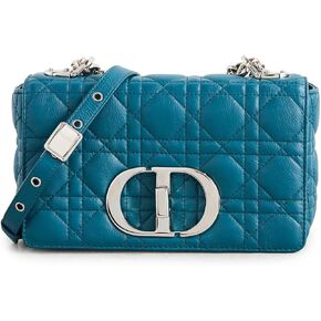 Dior Women's Pre-Loved Blue Calfskin Caro Small Bag in Kuwait