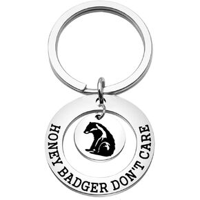 Honey Badger Lovers Gift Honey Badger Keychain Who Loves Honey Badgers Jewelry Animal Lover Gift Zookeeper Gift in Kuwait
