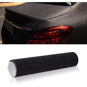 Matte Glitter Black Vinyl Wrap for Cars Motorcycle Exterior Interior Decals, Car Styling Vinyl Car Wrap Sticker Sheet (59.8" x 19.69") in Kuwait