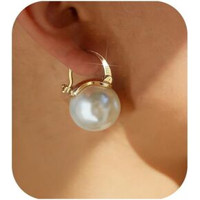 أقراط اللؤلؤ للنساء العصرية الذهب هوب اللؤلؤ انخفاض الأقراط الفضة الاسترليني آخر قرط الاذن المرصع الأزياء والمجوهرات in Kuwait