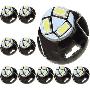 britelites Jtech 10x T5 / T4.7 Neo Wedge LED لوحة لوحة أجهزة القياس البيضاء للسيارة، A/C التحكم في المناخ HVAC مفتاح المصباح الكهربائي in Kuwait