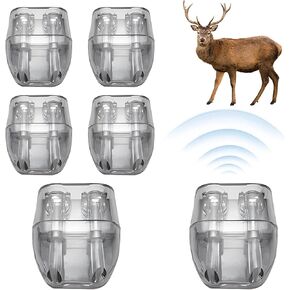 6 عبوات من أجهزة صفارة تحذير غزال السيارة، صفارات غزال ABS ذاتية اللصق للسيارة، إنذار للغزلان على الطريق، جهاز قرن تنبيه للحيوانات للمركبات والدراجات النارية (اللون: أسود) in Kuwait