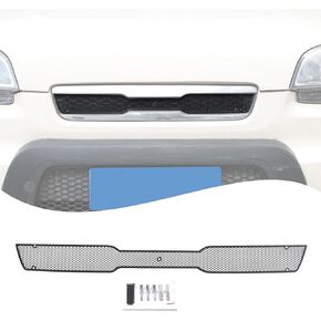 حشوات شبكية أمامية للسيارة، زخارف شبكية أمامية متوافقة مع Kia Soul 2009-2013، حشوات شبكية شبكية للمصد السفلي، ملحقات خارجية شبكية مقاومة للحشرات (أسود (نمط B)) in Kuwait