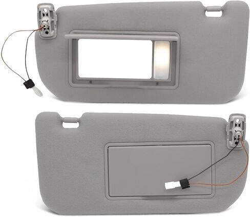 Grey Sun Visor Pair Compatible with SPOR-Tage 2005-2010 Driver Passenger Side Without Light Replace 85202-1F090LX 85201-1F090LX 85202-1F690LX 85201-1F690LX in Saudi Arabia
