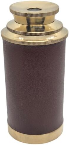 القراصنة تلسكوب Spyglass Captains للهدايا الكبار المحمولة القابلة للطي المحمولة أحادية العين مغامرة مصنع النحاس الزخرفية البحرية لصندوق الجلود Spyglass البحرية والخارجية in Kuwait