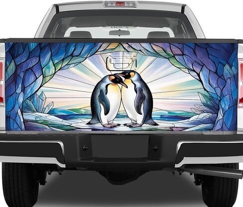 غلاف الباب الخلفي للشاحنة من ThangPham Shop Penguin Lovers - غطاء شاحنة بموضوع البطريق in Saudi Arabia