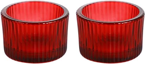 2 قطعة حامل شموع من الزجاج Tealight، أكواب شموع شفافة لضوء الشاي، حوامل شموع نذرية، حوامل شموع عائمة، حامل شموع طاولة الطعام، قطع مركزية لطاولات الزفاف باللون الأخضر in Saudi Arabia