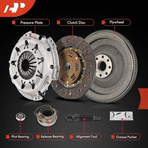 A-Premium Transmission Clutch Kit with Flywheel Compatible with Toyota 4Runner 1988-1995, Pickup 1988-1995, T100 1993-1994, 3.0L, Replace# 1340565010 in Saudi Arabia