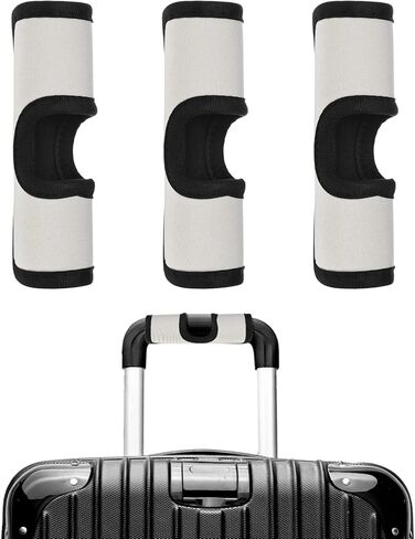 Luggage Handle Wrap [5PCS] - Neoprene Luggage Identifiers Hollow Design Use for Push-Button Suitcase & Trolley Case - [Orange-6IN/15CM] Comfort Grip Handle Cover in Saudi Arabia