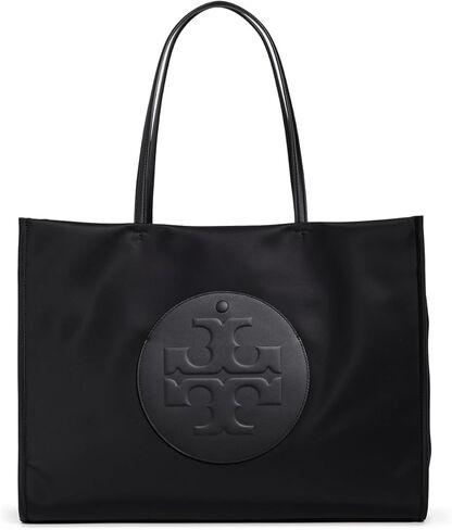 توري بورتش شنطة يد كبيرة توت مطبوعة من ايلا مصنوعة من جلد جينجهام من النايلون بلون كحلي in Kuwait