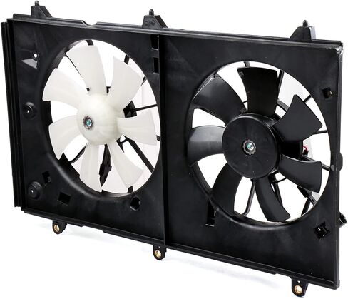 Radiator Cooling Fan Assembly Compatible with 2003-2007 for Honda for Accord 2.4L, Black Radiator Fan Direct Fit Replacement for Engine Cooling Fan in Saudi Arabia