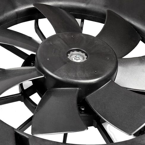 Radiator Cooling Fan Assembly Compatible with 2003-2007 for Honda for Accord 2.4L, Black Radiator Fan Direct Fit Replacement for Engine Cooling Fan in Saudi Arabia