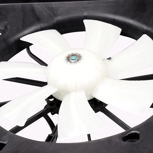 Radiator Cooling Fan Assembly Compatible with 2003-2007 for Honda for Accord 2.4L, Black Radiator Fan Direct Fit Replacement for Engine Cooling Fan in Saudi Arabia