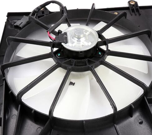 Radiator Cooling Fan Assembly Compatible with 2003-2007 for Honda for Accord 2.4L, Black Radiator Fan Direct Fit Replacement for Engine Cooling Fan in Saudi Arabia