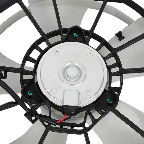 مجموعة مروحة التبريد متوافقة مع 2012-2015 لسيارة Honda for Civic 1.8L 2013-2015 لـ Acura لـ ILX 2.4L، مروحة المبرد باللونين الأبيض والأسود مناسبة مباشرة للاستبدال لمروحة تبريد المحرك in Saudi Arabia