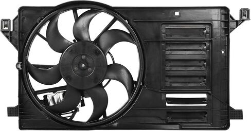 Cooling Fan Assembly Compatible with 2010-2013 for Mazda for 3 2.5L 2010 2012 2013 for Mazda for 3 Sport 2.0L, Black Radiator Fan Direct Fit Replacement for Engine Cooling Fan in Saudi Arabia