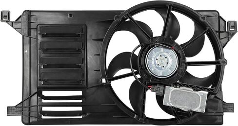 Cooling Fan Assembly Compatible with 2010-2013 for Mazda for 3 2.5L 2010 2012 2013 for Mazda for 3 Sport 2.0L, Black Radiator Fan Direct Fit Replacement for Engine Cooling Fan in Saudi Arabia