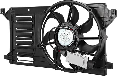 Cooling Fan Assembly Compatible with 2010-2013 for Mazda for 3 2.5L 2010 2012 2013 for Mazda for 3 Sport 2.0L, Black Radiator Fan Direct Fit Replacement for Engine Cooling Fan in Saudi Arabia