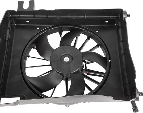 Cooling Fan Assembly Compatible with 2002-2008 for Dodge for Ram 1500 4.7L 2002-2008 for Dodge for Ram 2500 5.9L, Black Radiator Fan Direct Fit Replacement for Engine Cooling Fan in Saudi Arabia