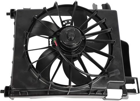 Cooling Fan Assembly Compatible with 2002-2008 for Dodge for Ram 1500 4.7L 2002-2008 for Dodge for Ram 2500 5.9L, Black Radiator Fan Direct Fit Replacement for Engine Cooling Fan in Saudi Arabia