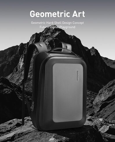 حقيبة ظهر للكمبيوتر المحمول مارك رايدن بهيكل صلب للرجال، حقيبة ظهر مضادة للسرقة مقاس 15.6 بوصة مع قفل معتمد من TSA ومنفذ شحن USB، حقيبة ظهر كمبيوتر مقاومة للماء للعمل والسفر والمكتب والتنقل والكلية in Kuwait