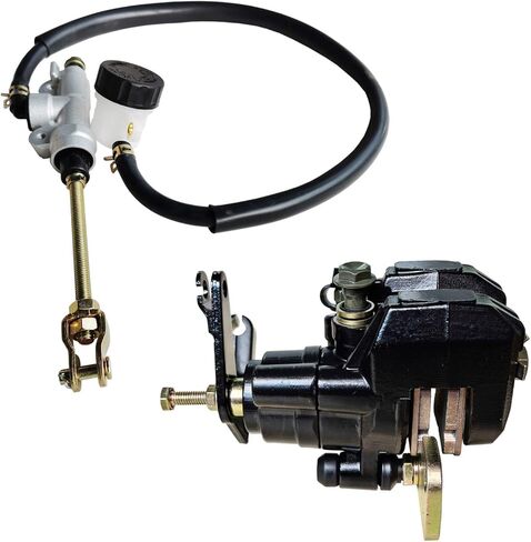 مجموعة أسطوانة الفرامل الخلفية والفرجار مع فرامل الانتظار والوسادات المتوافقة مع سوزوكي ATV Quadracer 450 LTR450 2006-2009 Quadsport LTZ400 2003-2013 OEM # 69100-33H00-999 69600-07G00 in Saudi Arabia