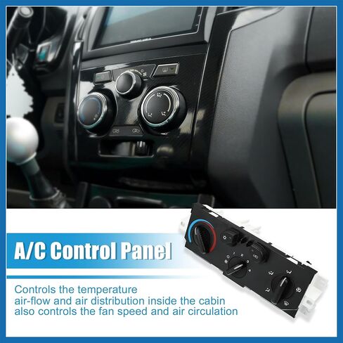 Heater & Air Conditioner Control Assembly A/C Instrument Panel for Chevrolet Colorado for GMC Canyon 04-12 HVAC Control Module 25841856 15113185 15238515 15858833 Item Replacement in Saudi Arabia