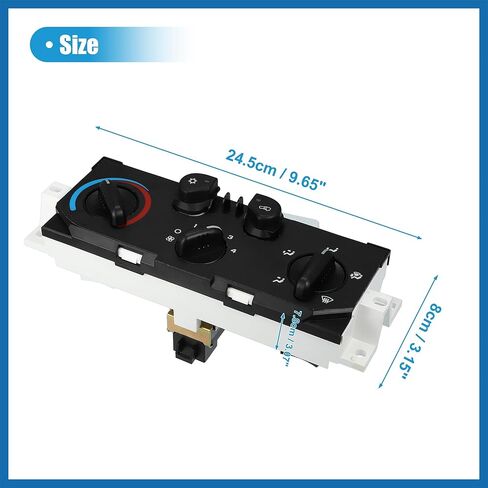 Heater & Air Conditioner Control Assembly A/C Instrument Panel for Chevrolet Colorado for GMC Canyon 04-12 HVAC Control Module 25841856 15113185 15238515 15858833 Item Replacement in Saudi Arabia