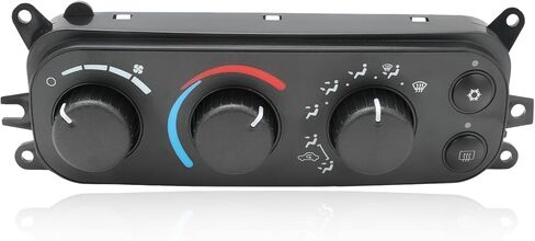 599-212 وحدة التحكم في المناخ HVAC المتوافقة مع دودج رام 1500 2500 3500 2002-2005، داكوتا 2001-2004 استبدال لوحة التحكم A/C لـ 55055905AA 55055905AD 55055905AF in Kuwait