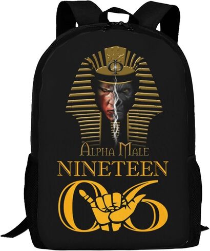 Large Backpack Personalized Laptop Ipad Tablet Travel, Black, One Size in Saudi Arabia