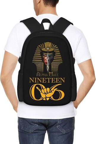Large Backpack Personalized Laptop Ipad Tablet Travel, Black, One Size in Saudi Arabia