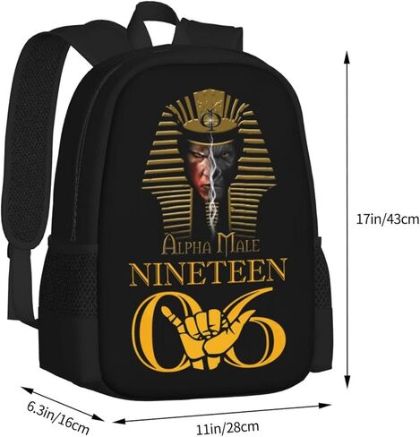 Large Backpack Personalized Laptop Ipad Tablet Travel, Black, One Size in Saudi Arabia