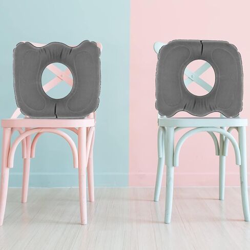 Inflatable Donut Seat Cushion for Long Sitting Leakproof Inflatable Donut Pillow Adjustable Lightweight Chair Seat Cushion Reusable Donut Pillow Cushion for Tailbone Postpartum Relieve P in Saudi Arabia