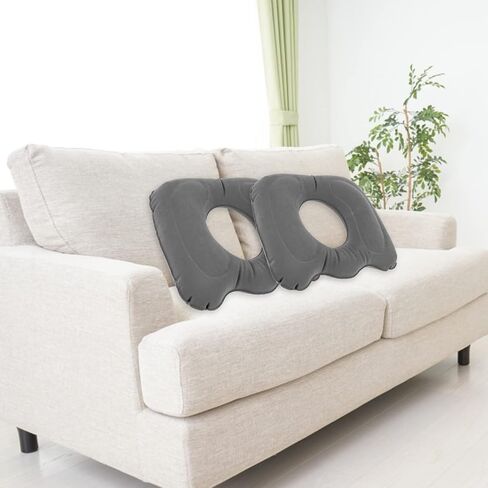 Inflatable Donut Seat Cushion for Long Sitting Leakproof Inflatable Donut Pillow Adjustable Lightweight Chair Seat Cushion Reusable Donut Pillow Cushion for Tailbone Postpartum Relieve P in Saudi Arabia