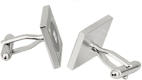 Vinyl Retro LP Record Player Cufflinks for Men - Vintage Music-Inspired Cufflinks, Unique Accessory for Music Lovers and Collectors in Saudi Arabia