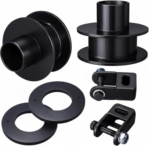 2.5 Inch Front Flat Lift Kit Compatible with Ford 2005-2024 F250 F350 Super Duty 4wd, 2.5 Inch Steel Coil Spring Lift Spacers with Shock Mount Extenders and Sound Isolator in Saudi Arabia