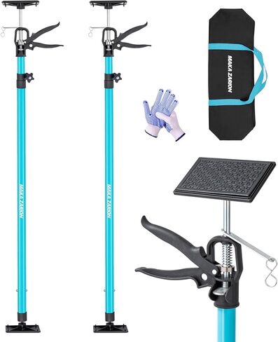 Steel Cabinet Jacks for Installing Cabinets, 3rd Hand Support System Load 154LB, Adjustable Support Pole Jack 21.2-45.2 in, Perfect for Cabinet Lift Installation Tools, Quick Support Rod, 2-Pack in Kuwait