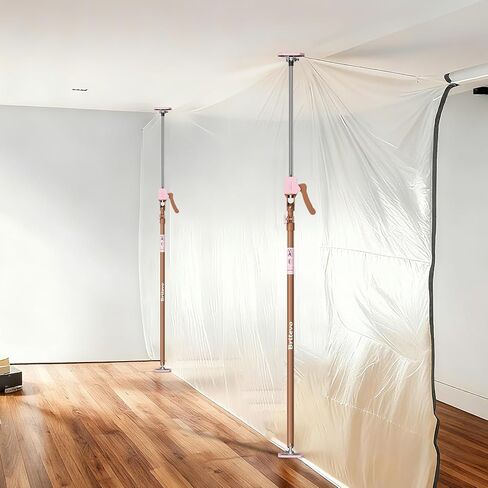 4PK Adjustable Telescopic Support Pole - Cabinet Jack, Heavy Duty Third Hand Support System, Support Road, Drywall Lift, Dust Barrier & Cargo Bar, 54-115", Holds 154lbs in Kuwait