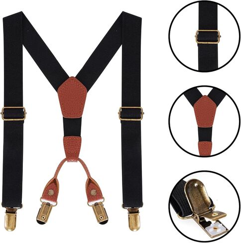 5 PCS Old Man Costume 100 Day of School Grandpa Costume Bow Tie Mustache Glasses Suspenders for 1920s Grandpa Dress Up in Saudi Arabia