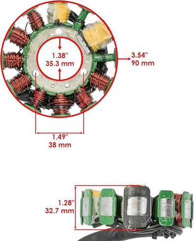 Caltric Stator Compatible With Arctic Cat ZRt800 ZRt 800 1995 1996 1997-1999 / Pantera 800 1998 1999 in Saudi Arabia