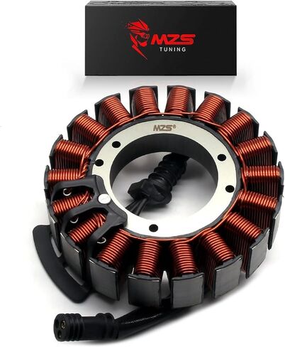 MZS Motorcycle Electric Stator Coil 29900042 Compatible With Road King 17-22 / Street Glide 17-22 / Road Glide 17-22 / Electra Glide 19-22 / Softail 18-22 / Freewheeler 17-22 / Tri Glide Ultra 17-22 in Saudi Arabia