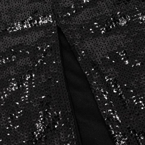 Segreto Women's Sequin Maxi Skirt High Waist Split Hem Sparkle Bodycon Midi Long Pencil Fishtail Skirts Party Cocktail in Saudi Arabia