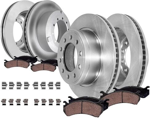Detroit Axle - Brake Kit for 2017-2020 Ford Fusion 11.81" inch Front and 11.89" inch Rear Disc Brake Rotors Ceramic Brakes Pads Replacement in Saudi Arabia