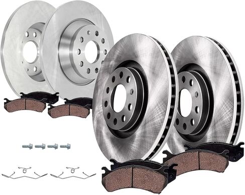 Detroit Axle - Brake Kit for 2017-2020 Ford Fusion 11.81" inch Front and 11.89" inch Rear Disc Brake Rotors Ceramic Brakes Pads Replacement in Saudi Arabia