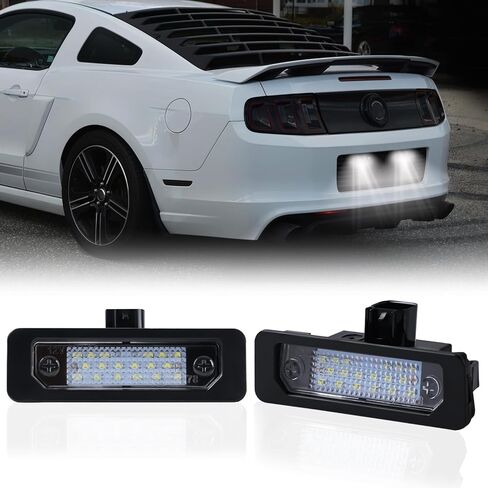 LED License Plate Lights Compatible with Ford Mustang 2010-2014, Fusion 2006-2012, Flex 09-19, Focus Taurus Mercury Milan Rear Tag Lamps 6000K White, 2PCS in Saudi Arabia