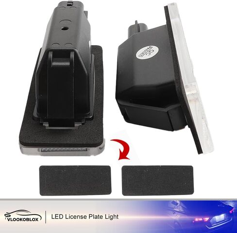 LED License Plate Light Assembly for 2019-2025 Nissan Altima Versa Sentra Rogue, 6000K Xenon White 18SMD Error Free Rear Tag Lights Kit OEM Replacement in Saudi Arabia