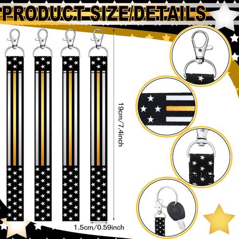 Ecally 50 Pcs 911 Dispatcher gifts Appreciation Week Lanyard Keychains Gifts Bulk Dispatcher Appreciation Week Keychains Supplies in Saudi Arabia