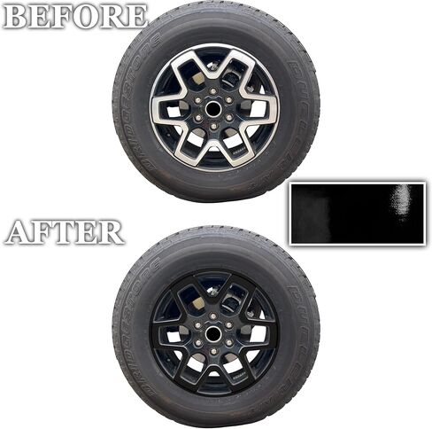 BOGAR TECH DESIGNS for Ford Bronco 2021-2026 Wheel Rim Chrome Delete – Precut Vinyl Trim Overlay, Gloss Black Blackout Look in Saudi Arabia